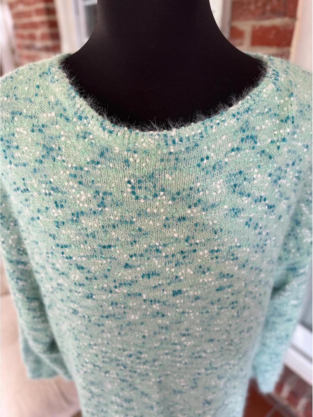 Ruby Rd Mint Cozy Pullover Sweater – Soft Knit, Size 3X